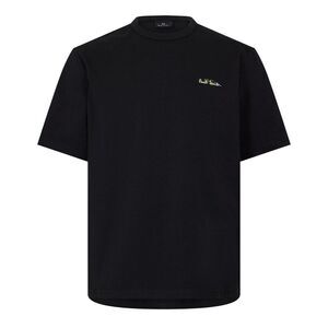 Paul Smith Unisex Adult Embroidered Logo  Cotton T-Shirt / Black